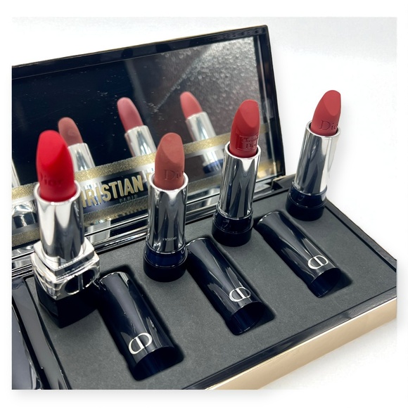 Christian Dior Minaudiere Clutch Gold Metallic Lipstick Collection Case on Chain - Picture 3 of 10